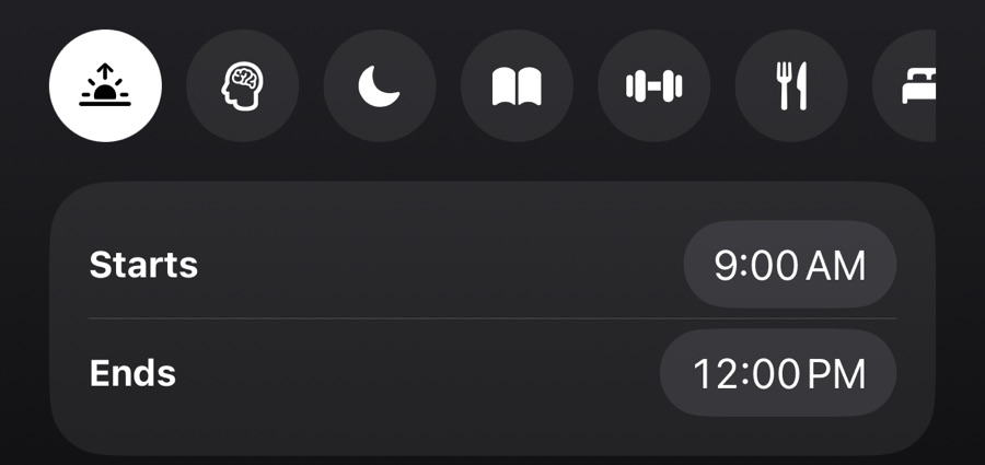 Creating a protected window that runs from 9:00 AM to 12:00 PM